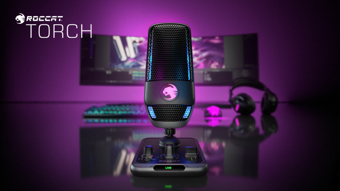 ROCCAT løfter sløret for Torch mikrofonen – studie kvalitets lyd til gamers og streamers